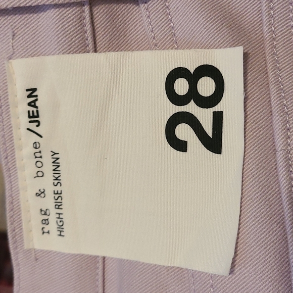 Rag & Bone Modele Peach Lilac Highrise Skinny 28 NWT - Picture 8 of 8